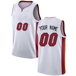 Impreso Miami Custom DIY Design Baloncesto Jerseys Personalización Equipo Uniformes Imprimir Personalizado cualquier nombre Número Hombres Mujeres Niños Jóvenes Niños White Jersey