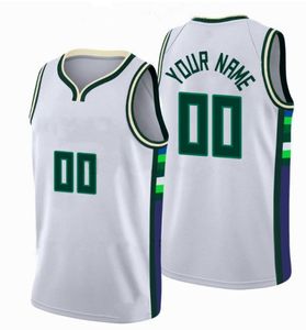 Maillots de basket-ball personnalisés Milwaukee imprimés, uniformes d'équipe de personnalisation, impression personnalisée de n'importe quel nom, numéro, hommes, femmes, enfants, jeunes garçons, maillot blanc