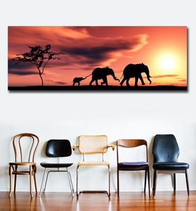 Imprimé moderne Style africain paysage peinture à l'huile sur toile une pièce mur photo Art pour chambre chambre Quadro décor à la maison 1542518