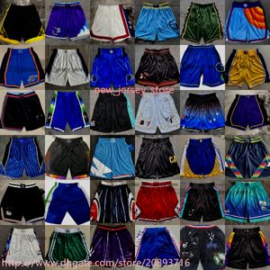 Gedrukte nieuwe stadsbasketbal shorts met zakelastische taille sport kort Jaylen Jalen Brown Green Murray Fox Banchero Caruso James Lavine Garland Herro