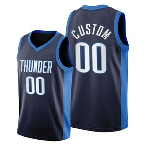 Gedrukt Oklahoma Custom DIY Design Basketbal Jerseys Customization Team Uniformen Print Gepersonaliseerde Any Name Number Mannen Dames Kids Jeugd Jongens Jersey