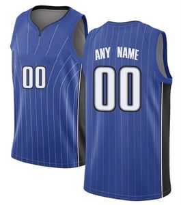 Gedrukt Orlando Custom DIY Design Basketbal Jerseys Customization Team Uniformen Print Gepersonaliseerde Any Name Number Mens Dames Kids Jeugd Jongens Blue Jersey