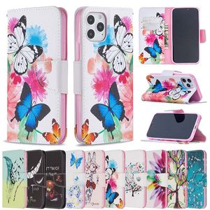 Modello stampato Flip Wallet TPU nella custodia interna Cover Phone per iPhone 14 13 12 Mini 11 Pro XS Max XR X 7 8 6S Plus SE2