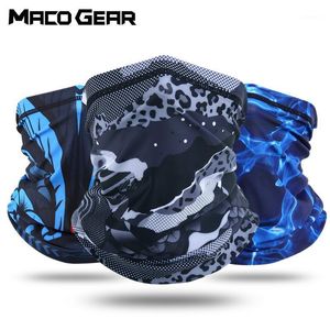 Gedrukt Zomer Ademend Cool Bandana Wandelen Hunting Cycling Running Sjaal Ski Riding Fishing Sports Half Gezichtsmasker Mannen Dames Caps Maskers