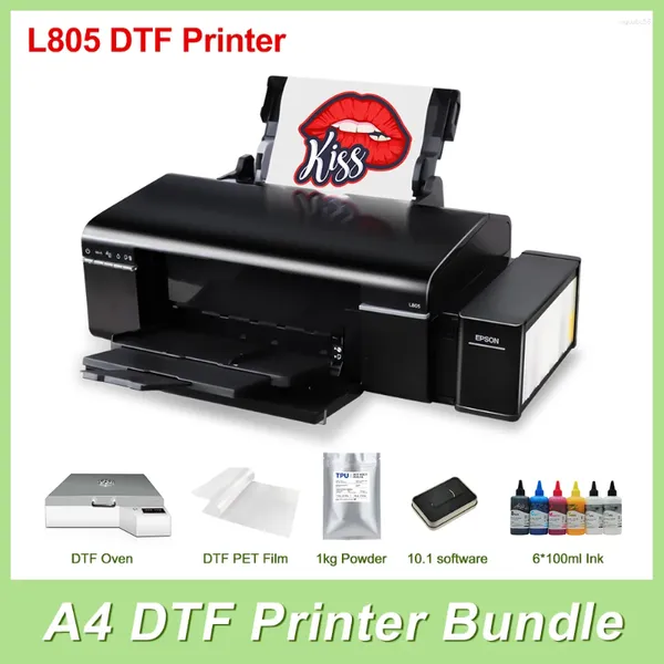 Imprimante A4 T-shirt Machine d'impression pour L805 Kit de démarrage DTF converti impression