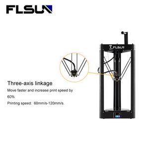 Printer FLSUN 3D Printer QQSPRO Hoge snelheid Autolevelling Switch Large Print Size Kossel Delta Touchscreen WiFi Module 32bit bord