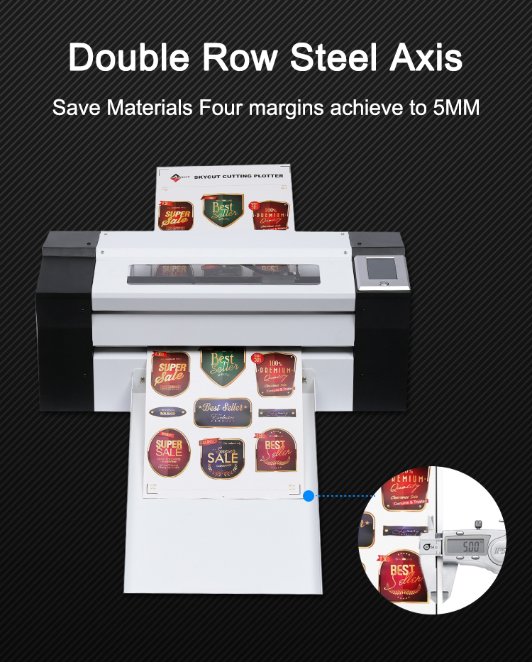 Impressora liw durável alimentação automática rótulo de corte de corte de corte de adesivo Cutter promocional para adesivo A3