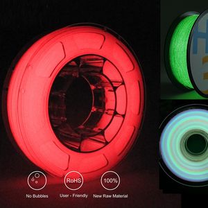 Rubans d'imprimante brillant dans le noir 1 75mm Filament 3D Matériel de sublimation lumineuse pour l'impression 3d Glow Ranibow Red Firefly Green 221114