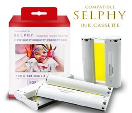 Printerlinten Topcolor KP108in KP 36in voor Selphy CP1300 CP1200 Inkt Cartridge CP900 CP910 CP1000 Cassette 6 inch P O Paper 22111649416