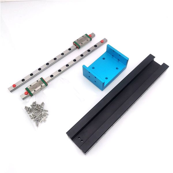 Fournitures d'imprimante Funssor 1 kit de mise à niveau de glissière double rail Z double rails linéaires MGN9H Rail linéaire axe Z pour Photon Anycubic