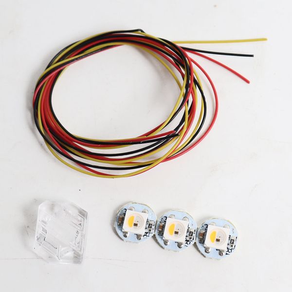 Fournitures pour imprimante NeoPixel RGBW Mini Bouton PCB LED Lumière 30AWG PTFE Câbles SLA Résine Imprimée Voron 2.4 Trident SB StealthBurner Extrudeuse