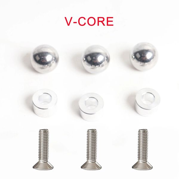 Suministros de impresora V -Core 3.1 Piezas de placa de cama Bola de acero de aluminio Bola de acero - 12 mm - Tornillo de anticipación M5 roscado V -core3.1