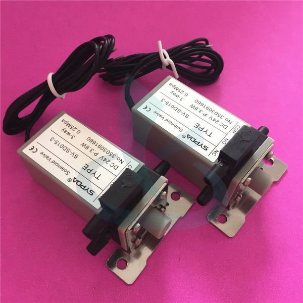 Fournitures d'imprimante couleur blanche Gongzheng GZ Flora Micro électrovanne 24V DC 3.8W valve d'encre UV 3 voies