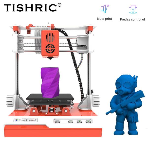 Imprimante Tishric la plus récente imprimante 3D Full métal cadre High Precision High Precision's Diy's Easy Theed 3D Imprimante 3D Kit de clés