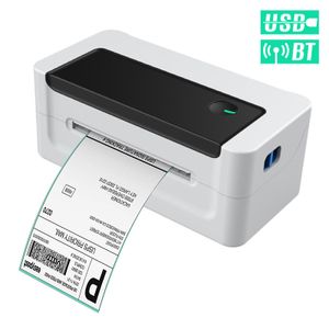 Printers 110 mm thermische label printer 150 mm/s High Speed Printing Shipping Label 4x6 Papierbreedte voor kantoor/markt/magazijn USB+BT
