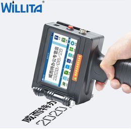 Printers 12,7 mm online variabele QR Bar Batch Code Datum Nummer Vervaldatum Label Portable Handjet Handheld Thermal Inkjet Printer#R40