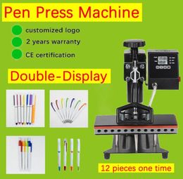 Printers 12in 1 Sublimatiepen Warmte Pers Machine Transfer afdrukken DIY Logo 12 PCS One Time1952814