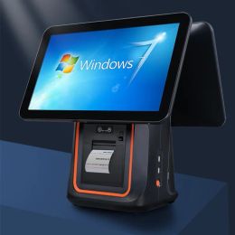 Imprimantes 15.6 pouces Nouveau système de Pos Windows Android All en un seul écran tactile Pos tout dans un terminal PC POS avec fonction de fenêtre de scan d'imprimante