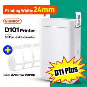 Printers 2021 Nieuwe Niimbot D101 D11 Plus Thermal Label Sticker Printer Inkless Portable Pocket Label Maker voor mobiele telefoon Mini Machine