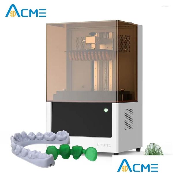Imprimantes 2024 Arrivée Sunlite1 Imprimante 3D professionnelle 8K Résolution de haute précision Clinique dentaire Bureau Uv Résine Drop Livraison Compu Otzhy
