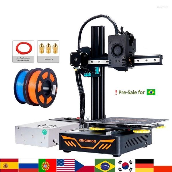 Impresoras 3,0, KIT de impresora 3D, extrusora Titan, placa magnética, reanudación de falla de energía, 180 180mm, impresión XY, guía de Metal, RailPrinters Roge22