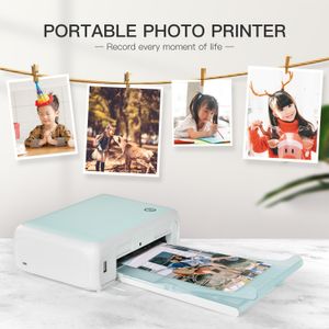 Imprimantes 300 dpi couleur photo imprimante portable bricolage hd film automatique multisize photos imprimante intelligente pour smartphone Impression sans fil d'image