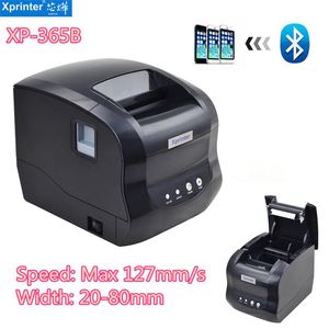 Impresoras 365b Impresora de etiqueta térmica 20 mm80mm Xprinter POS Printe Recibja de recibo Printe Máquina USB Bluetooth Puerto