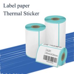 Printers 4 Rolls 80*50mm Thermisch label Sticker Papier Supermarkt Prijs Blanco Barcode Label Direct afdrukken Waterdichte printbenodigdheden