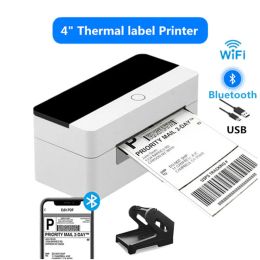 Imprimantes 4inch Shipping Label Maker Express Waybill Adresse Barcode QR Code autocollant USB Bluetooth WiFi Professionnel Thermal Imprimante