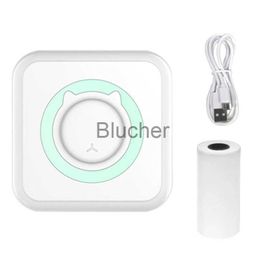 Imprimantes 58 mm Mini imprimante de poche Portable Bluetooth sans fil Imprimante photo instantanée Prise en charge du système iOS Android pour l'impression de smartphone x0717