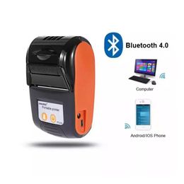 Imprimantes 58 mm mini imprimante de réception thermique portable 2''inch pour mobile Android Windows Bluetooth Wireless Bill Bill Impresora