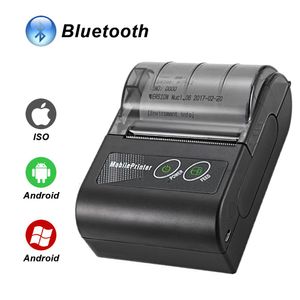 Printers 58 mm mini thermische ontvangst printer Portable draadloze Bluetooth Mobile Bills Ticket Printer voor iOS Android PC Small Business