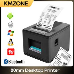 Printers 80mm Auto Cutter Thermal Beceipt Printer Cash Lade ESC/POS Ticket Printer met USB/Ethernet/Bluetooth WiFi Kitchen Restaurant