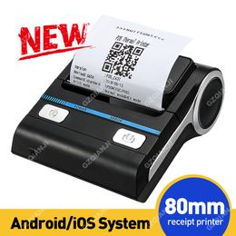 Imprimantes 80 mm mini imprimante thermique poss bluetooth réception billet Android ios 80 mm imprimette usb sans fil portable avec application gratuite