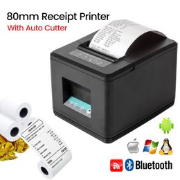 Imprimantes 80 mm Receipt Imprimante de bureau POS Bill Printers avec pilote de coupe auto