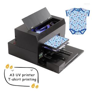 Printers A3 groot formaat inkjet printer UV flatbed voor kinderen en volwassen kleding printende kleur blijvende hoge resolutie roge2222