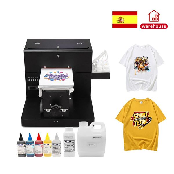 Impresoras A4 Impresora DTG DTG para la máquina de impresión de la camiseta de luz oscura A4 Directa a la impresora DTG de prenda con tinta textil gratuita