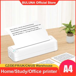 Impresoras Impresora de papel portátil A4 Impresión térmica Impresora fotográfica BT inalámbrica Soporte 210 mm de ancho para viajes al aire libre Impresión de oficina en casa L230921