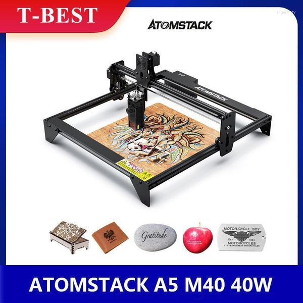 Imprimantes A5 M40 40W CNC Graveur Laser DIY Gravure Machine De Découpe 410 400mm Mise À Niveau À Mise Au Point Fixe Eye ProtectionPrinters Roge22