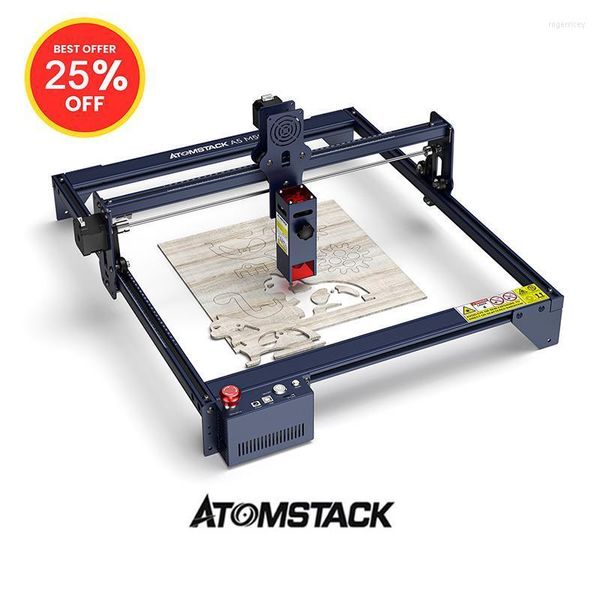 Impresoras A5 M50 Grabador láser 40W Corte Acrílico Madera Actualizado 30 mm Longitud focal Grabado de metal 410 400 mm Enrutador CNC Impresoras Roge22