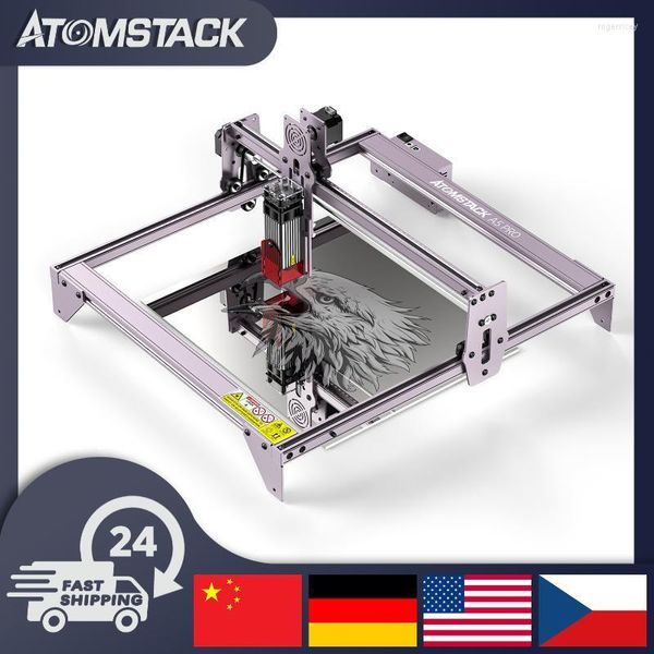 Imprimantes A5 PRO 40W Laser Graveur CNC Assemblage Rapide 410 400mm Zone De Sculpture Full-Metal DIY Gravure Machine De DécoupeImprimantes Roge22