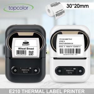 Accessoires d'imprimantes Mini-imprimante portable E210, imprimante d'étiquettes thermiques, sans encre, impression d'autocollants adhésifs Bluetooth, Machine d'étiquetage pour téléphone et ordinateur 230918