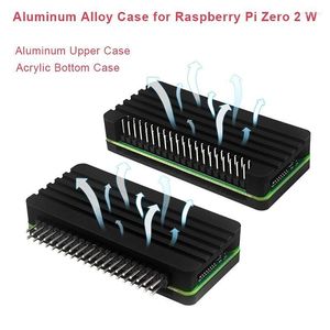 Imprimantes boîtier en aluminium alliage de refroidissement passif pour Raspberry Pi 2 W boîtier en métal imprimantes Roge22