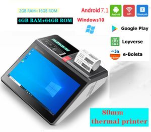 Printers Android /Window System Cash Register 11,6 inch touchscreen Pos kassier 80 mm ontvangstprinter voor zakelijke winkel loyverse allemaal in