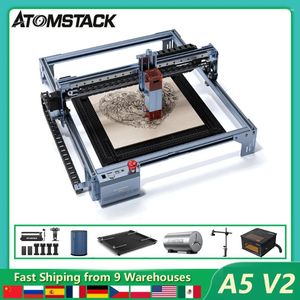 Imprimantes ATOMSTACK MAKER A5 V2 Grabeur laser Gravure à grande vitesse Machine de coupe FIXE FOCUS Ultra-Thin 40W avec zone 400x400 mm
