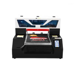 Printers Automatische DTG Flatbed Printer MultifUntion A3 T-shirt Inkjet Printmachine met touchscreenwhite inkcyclussysteem1