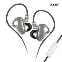 PRINTERS CCA CXS Metal Dynamic in oortelefoon Aluminium Wired hoofdtelefoon Hifi Monitor Earbuds Muziek Sport Game Bass Outdoor Headset