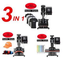 Printers goedkoop 3 in 1 penkap warmte per persmachine label/ afdrukmachine pen overdracht afdrukmachine diy overdracht afdrukken