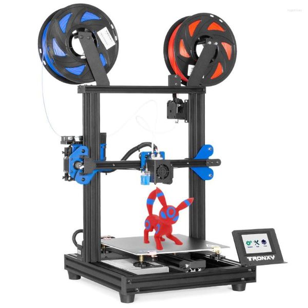 Impresoras Venta de liquidación XY-2 Pro 2E 2 en 1 Impresora 3D de ensamblaje rápido de colores combinados Máquina FDM con nivelación automática y reanudación de roturas Extrusora Titan