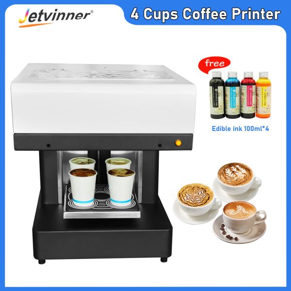Impresoras Impresora de café Automática Automática 3D Latte Máquina de diy Impresión de diy Impresora de pastel de selfie de alimentos Máquina de impresión de café con leche